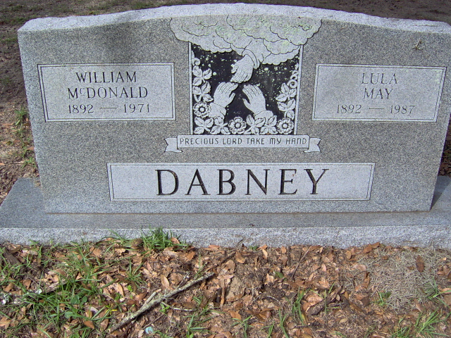 Headstone for Dabney, William McDonald